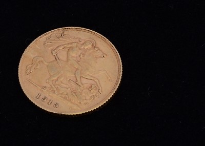 Lot 66 - A George V  Gold Half Sovereign