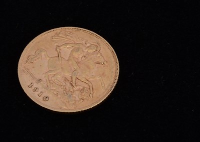 Lot 67 - An Edward VII  Gold Half Sovereign