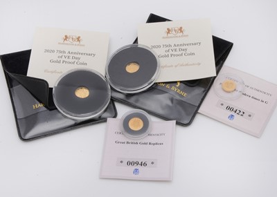 Lot 81 - A collection of four small gold coins