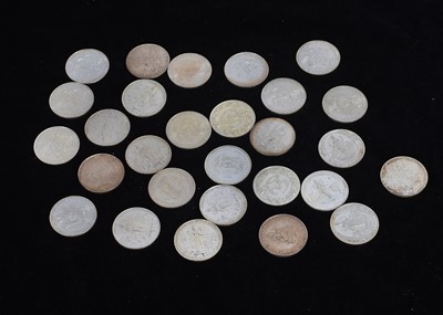 Lot 125 - A collection of twenty eight Indian Silver Religious Tokens