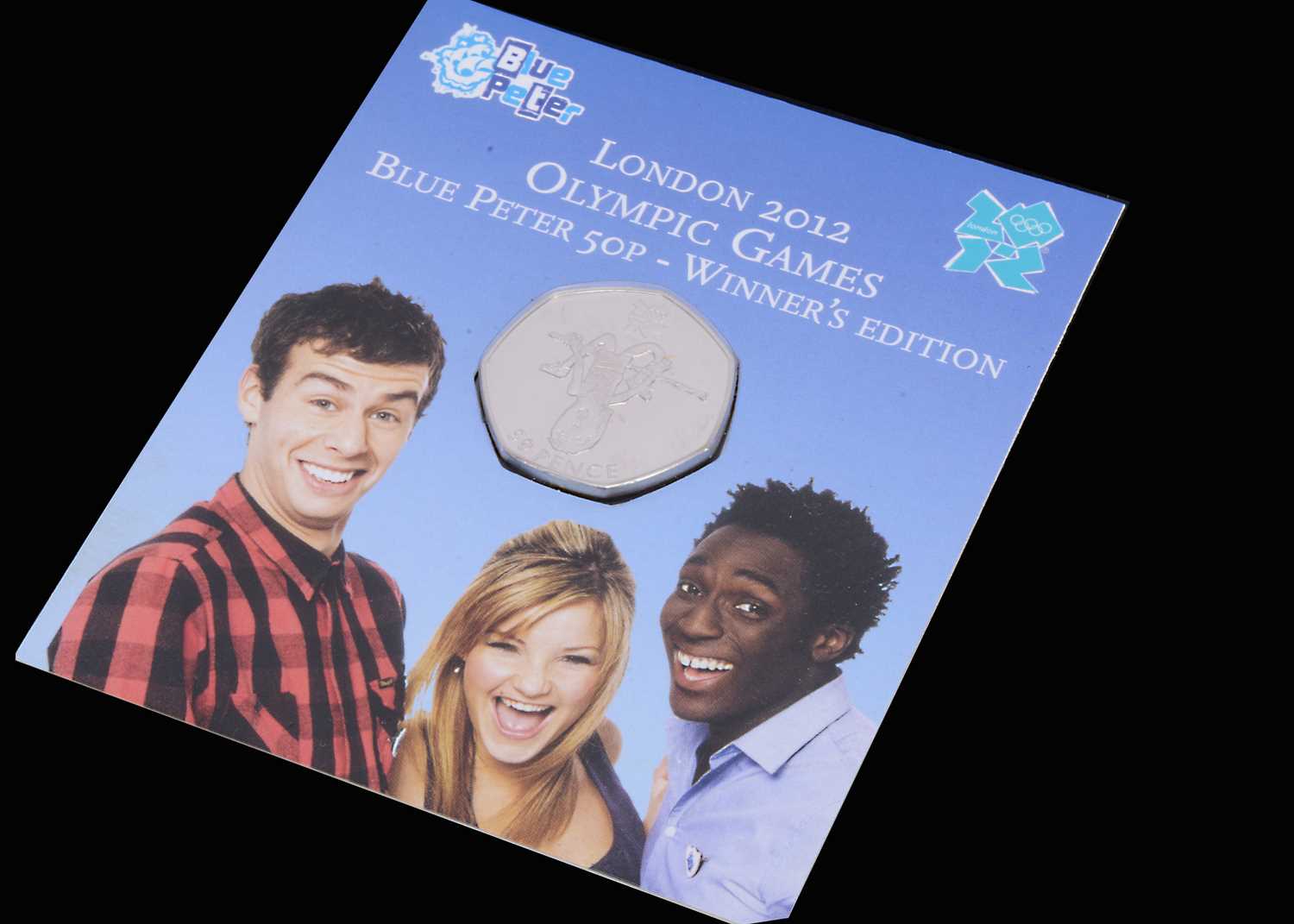 Lot 147 - A London 2012 Olympic Games Blue Peter 50 pence coin