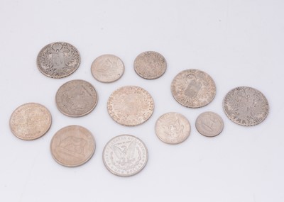 Lot 183 - A small collection of world silver coinage