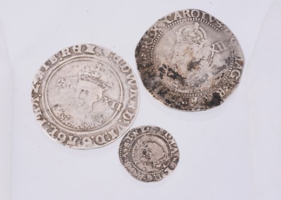 Lot 185 - Three British hammered silver coins