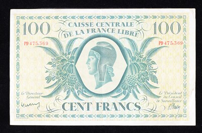 Lot 200 - French Equatorial Africa 100 Francs banknote