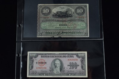 Lot 205 - A collection of  bank notes from Central America and the Caribbean