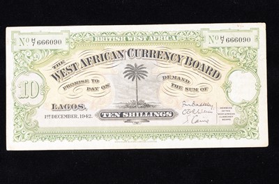 Lot 215 - British West African Currency Board 10 Shillings banknote