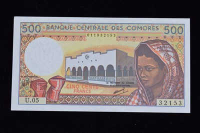 Lot 223 - A collection of  banknotes from Africa