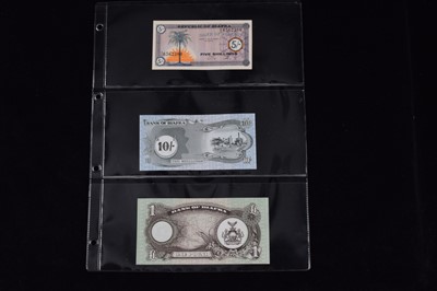 Lot 223 - A collection of  banknotes from Africa