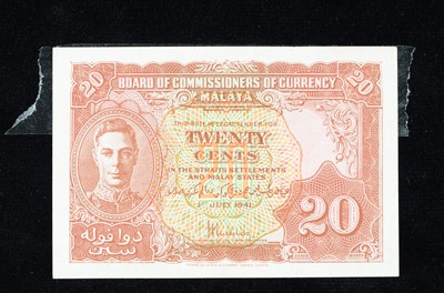 Lot 246 - Malaya 20 cents banknote