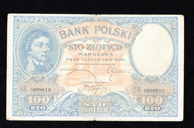 Lot 258 - Poland 100 Zloty banknote