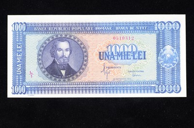 Lot 261 - Romania 1000 Lei banknote