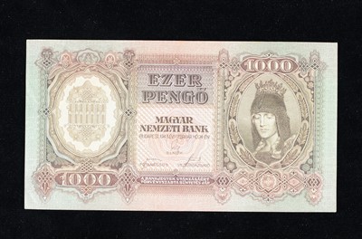 Lot 265 - Hungary 1000 Pengo banknote