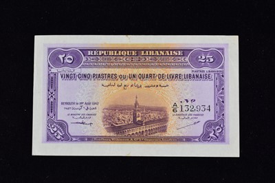 Lot 271 - A large collection of bank notes from The Middle East