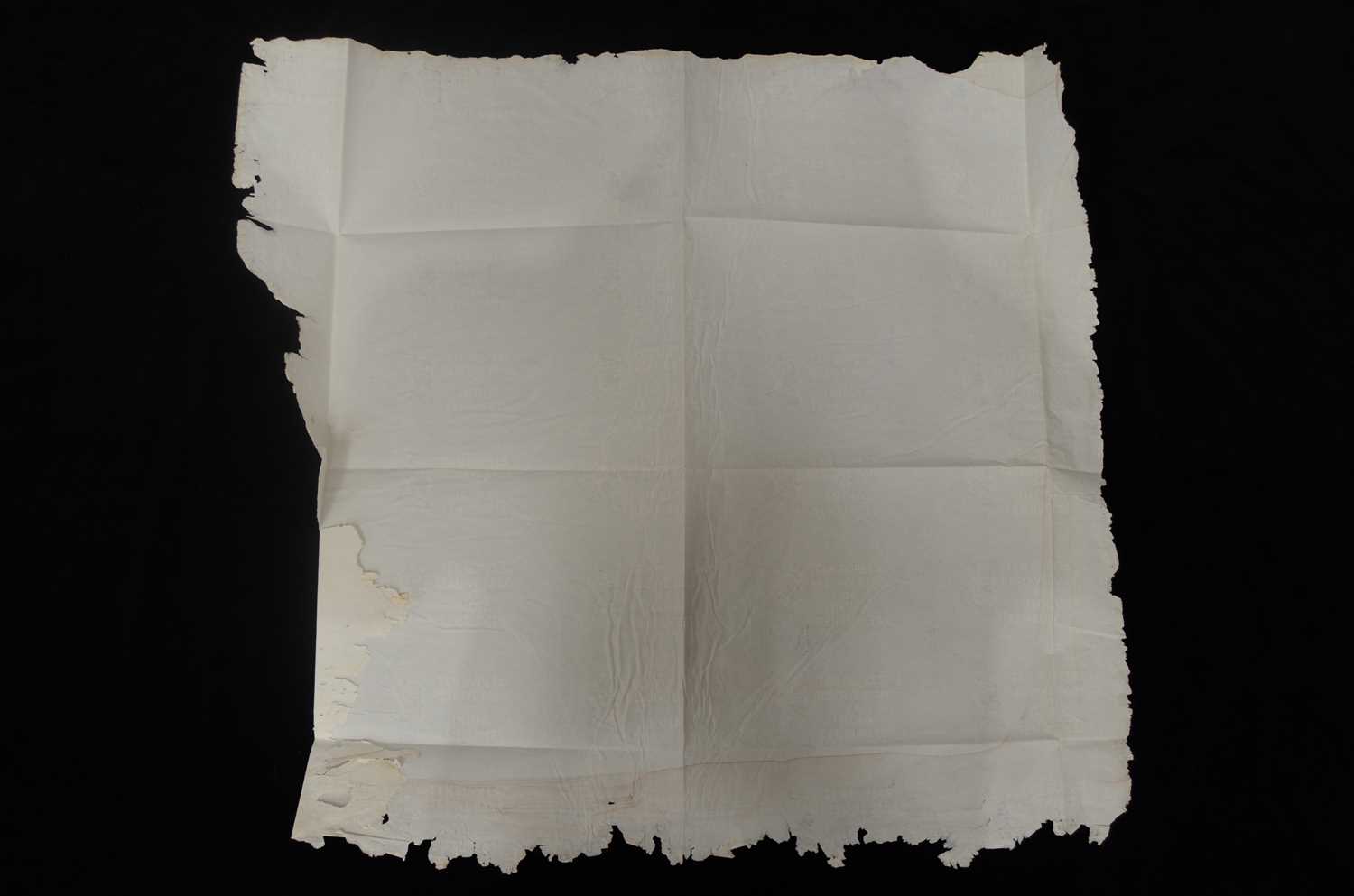 Lot 295 - A large and scarce sheet of Watermarked