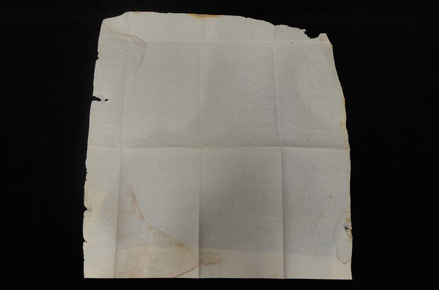 Lot 296 - A similar large and scarce sheet of