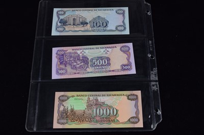 Lot 299 - A large collection of banknotes from South America