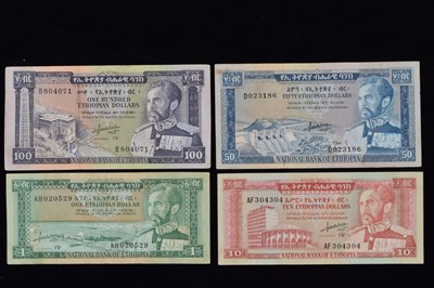 Lot 305 - National Bank of Ethiopia Collection of four banknotes