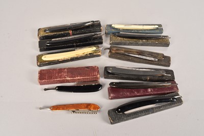 Lot 13 - A group of ten Cut Throat Razors