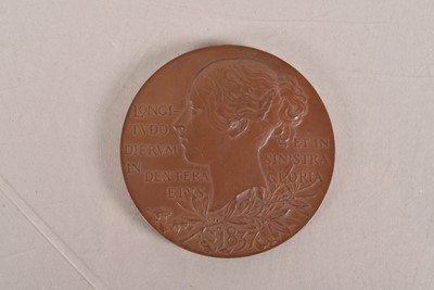 Lot 70 - Queen Victoria Diamond Jubilee Bronze medallion 1897