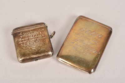 Lot 201 - A silver hallmarked presentation sovereign/match holder