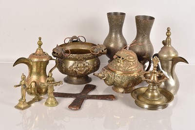 Lot 223 - A collection of Middle Eastern Metalware