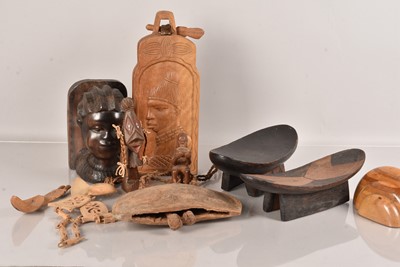 Lot 226 - A collection of African Wooden items