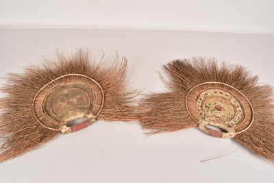 Lot 233 - A pair of Polynesian Tapa Eventail Fans