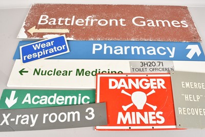 Lot 319 - A collection of various Military and Nursing signs