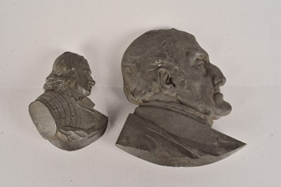 Lot 354 - A cast metal bust of the Duke of Wellington