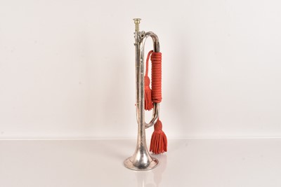 Lot 373 - A Plated Presentation Military Bugle