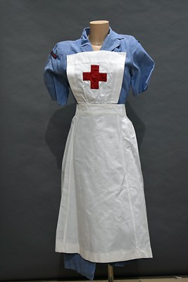 Lot 395 - A WWII Period Red Cross uniform and ephemera