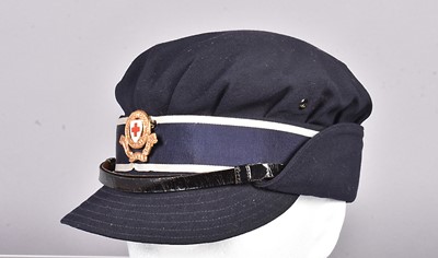 Lot 412 - A WWII period British Red Cross cap