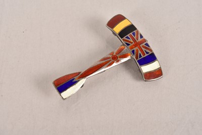 Lot 442 - The Allies Aeroplane silver and enamel badge