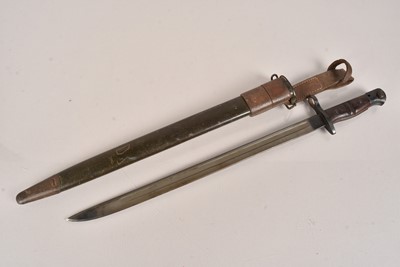 Lot 555 - A US Remington 1917 Pattern Bayonet and Scabbard