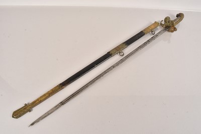 Lot 561 - A Naval Officers Sword