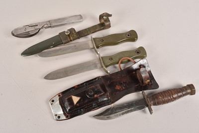 Lot 578 - Two HSK70 fighting knives