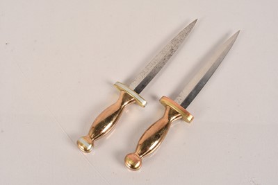 Lot 589 - Two Private Purchase Fighting knives