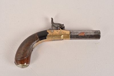 Lot 617 - A Single Shot Percussion cap pistol by Deanes of London