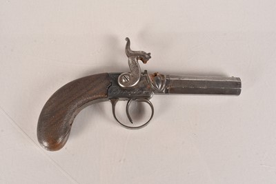 Lot 621 - A 19th Century Percussion Cap Single Shot pistol by Dooley of Liverpool