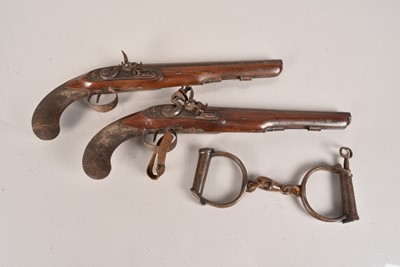 Lot 624 - A pair of Flintlock pistols