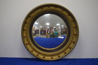 Lot 9 - A 19th Century English convex mirror