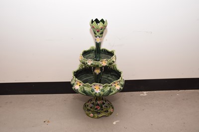 Lot 21 - A nice early 20th century pottery posy stand