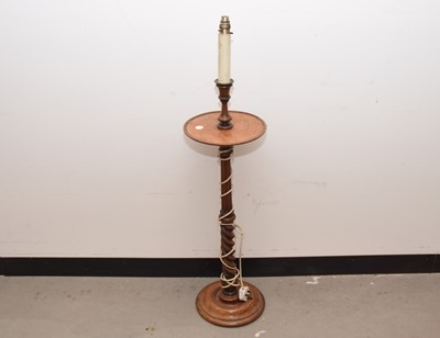 Lot 22 - An Edwardian and later lamp base