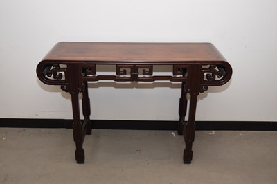 Lot 27 - A nice first half 20th century Chinese hardwood alter table