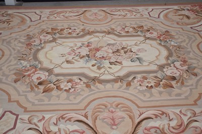 Lot 35 - A large French "Aubusson" style woollen carpet