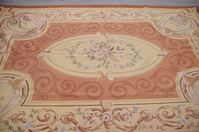 Lot 36 - A large French "Aubusson" style woollen carpet