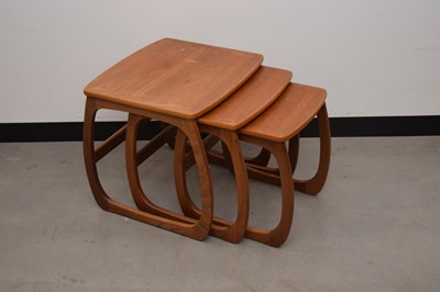 Lot 48 - A c1970s Danish teak nest of three occasional tables 