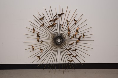 Lot 51 - A modern Alaskan metal sunburst artwork