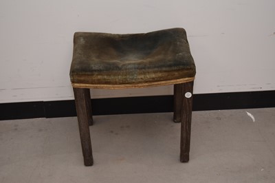 Lot 56 - A George VI Coronation stool