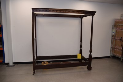 Lot 59 - A four poster single bed frame from Heals